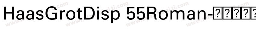 HaasGrotDisp 55Roman字体转换